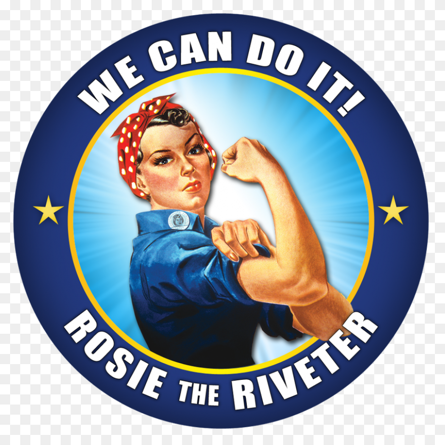 Rosie The Riveter Can Do It PNG-Web