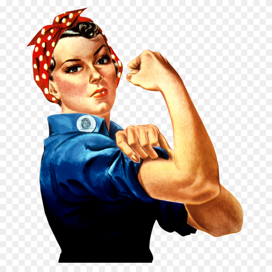 Rosie The Riveter Can Do It PNG-Web