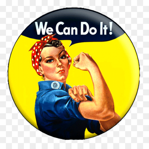Rosie The Riveter Can Do It PNG-Web