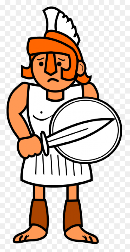 Roman Soldier Behind Shield | Free 