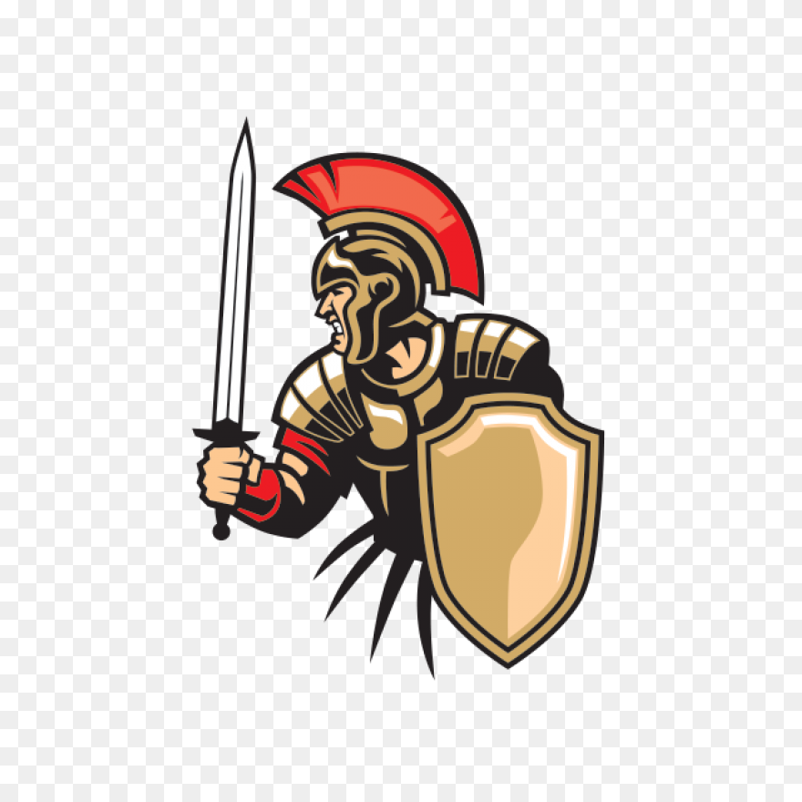 Roman Soldier Behind Shield | Free 