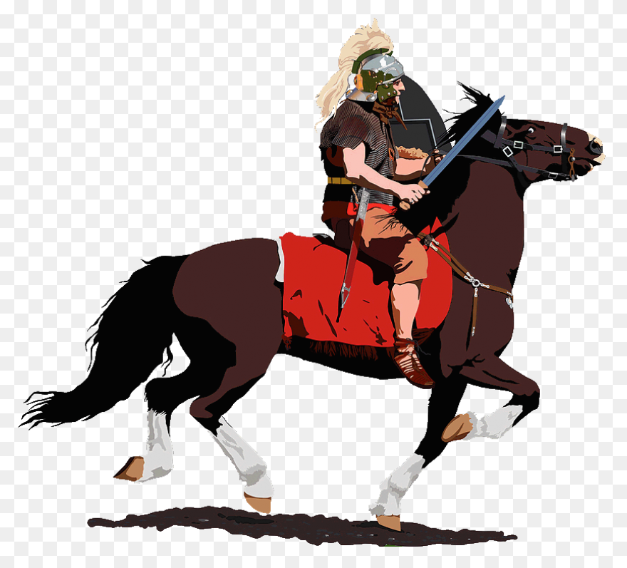 Roman Soldier Behind Shield | Free 
