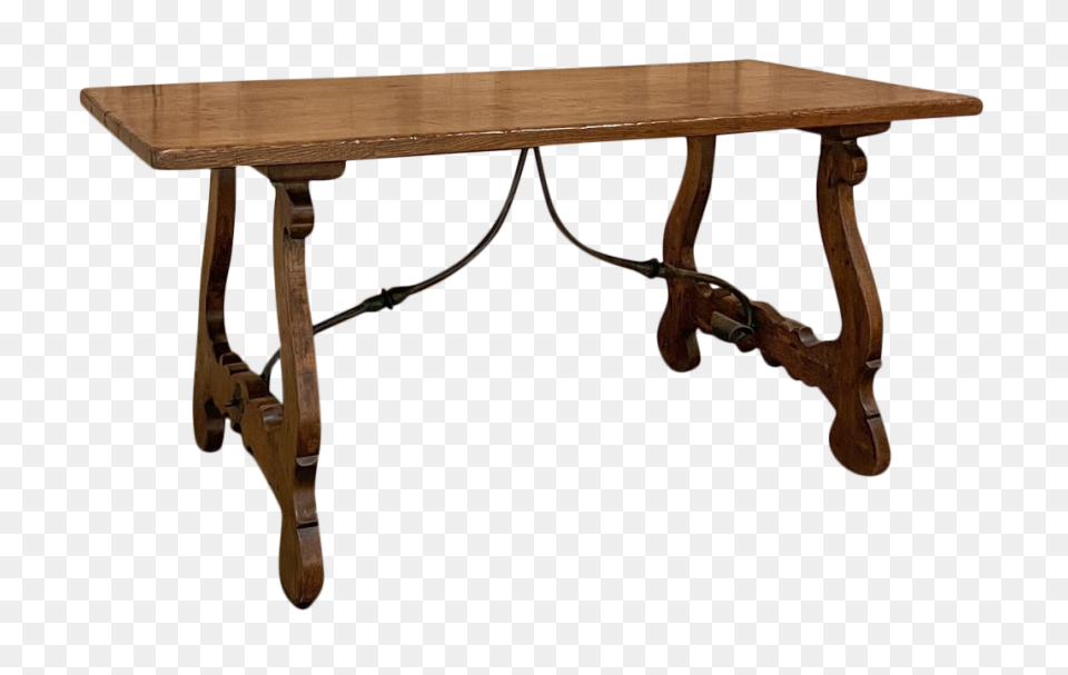 Antique Rustic Spanish Table With W