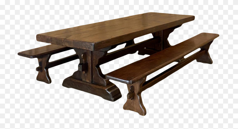 Antique Rustic Spanish Table With W