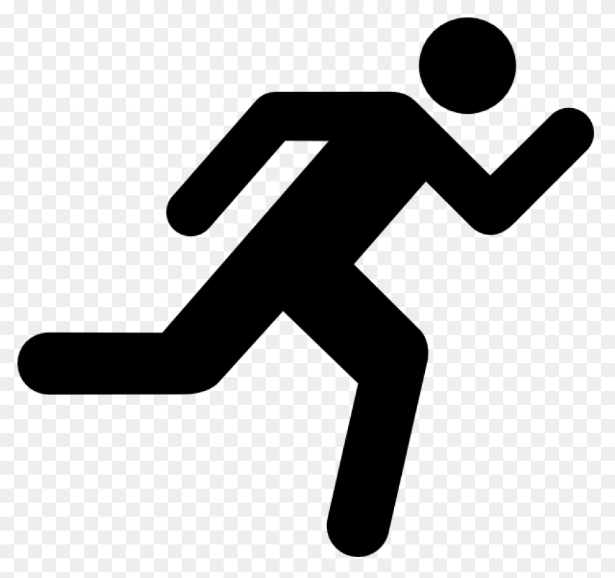 Free Track Runner Silhouette, Downl