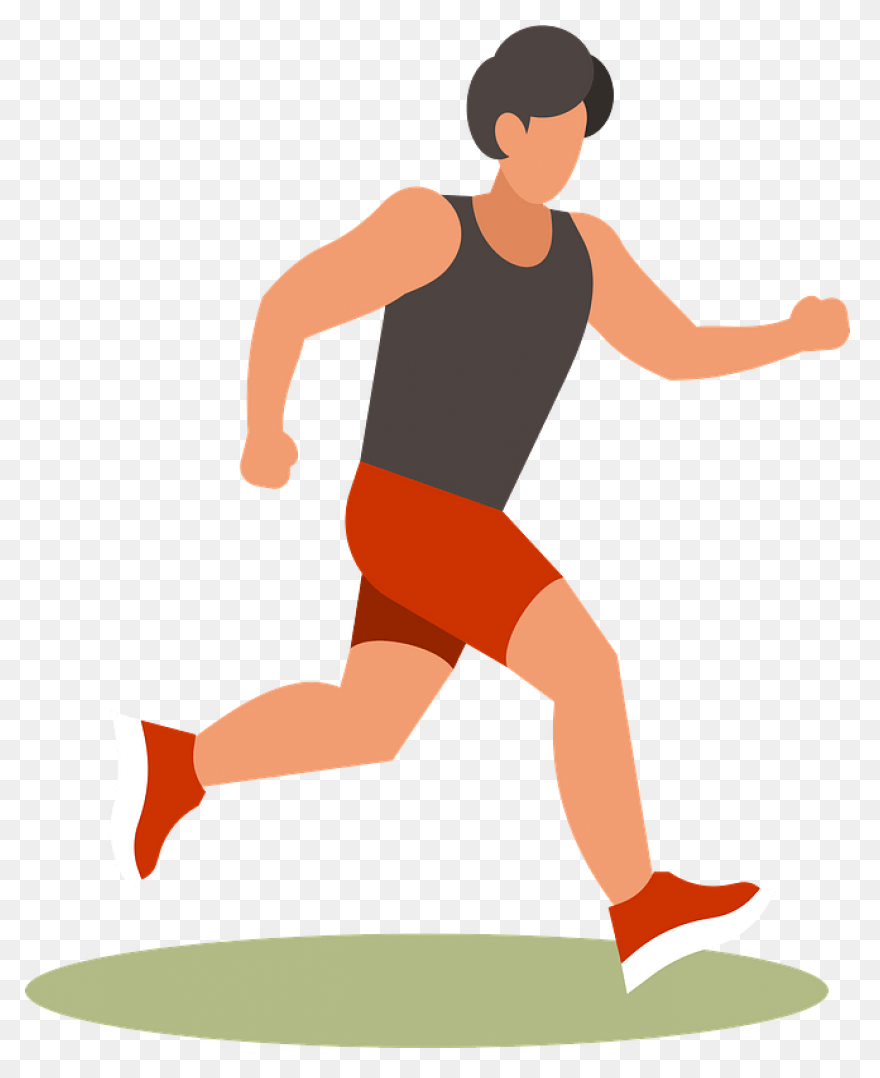 Free Track Runner Silhouette, Downl