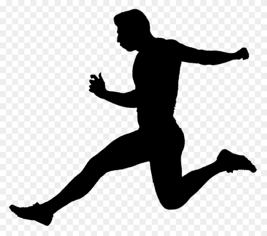 Free Track Runner Silhouette, Downl