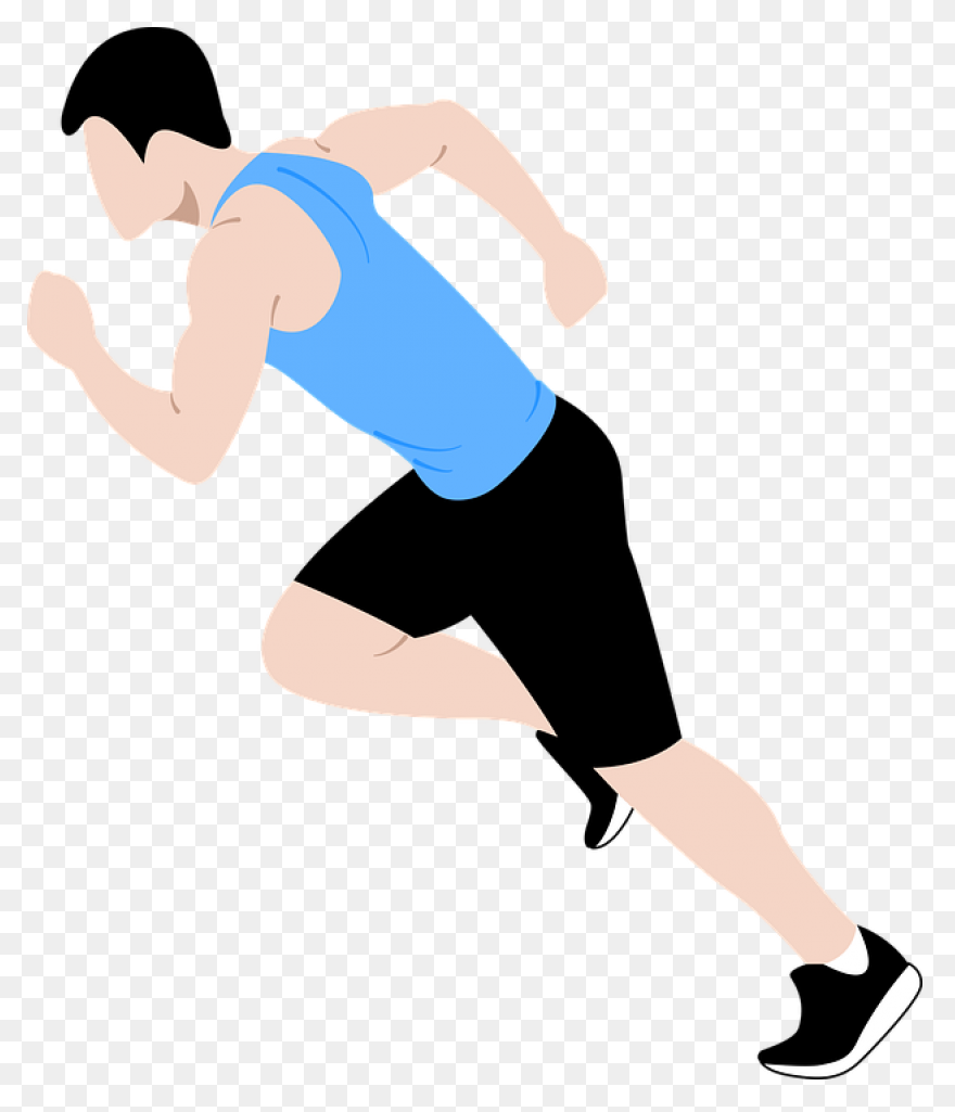 Free Track Runner Silhouette, Downl