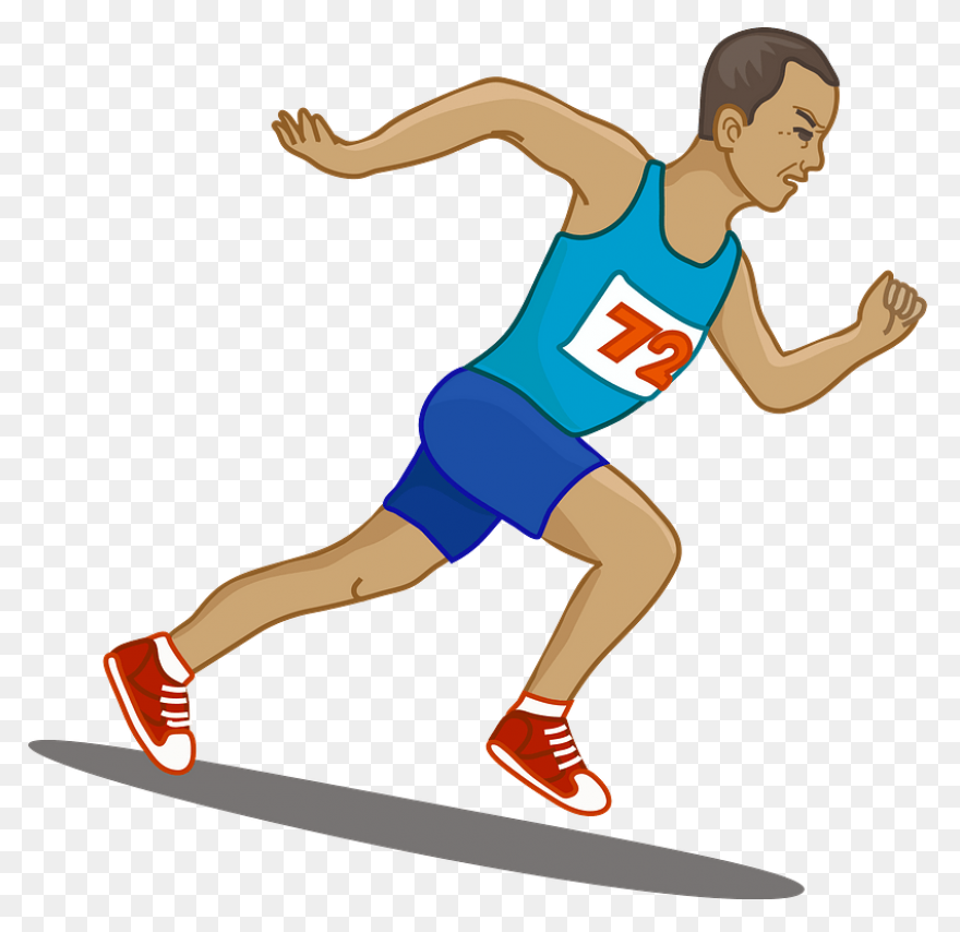 Free Track Runner Silhouette, Downl