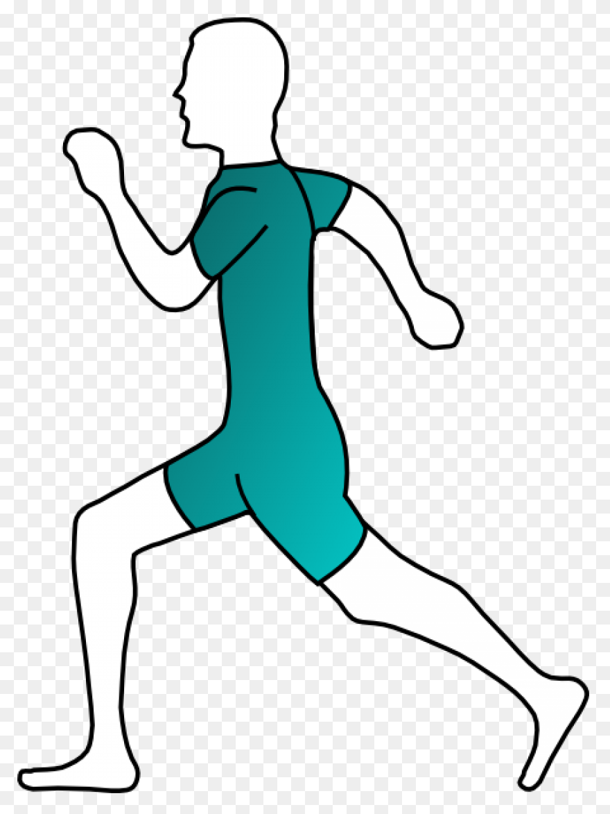 Free Track Runner Silhouette, Downl