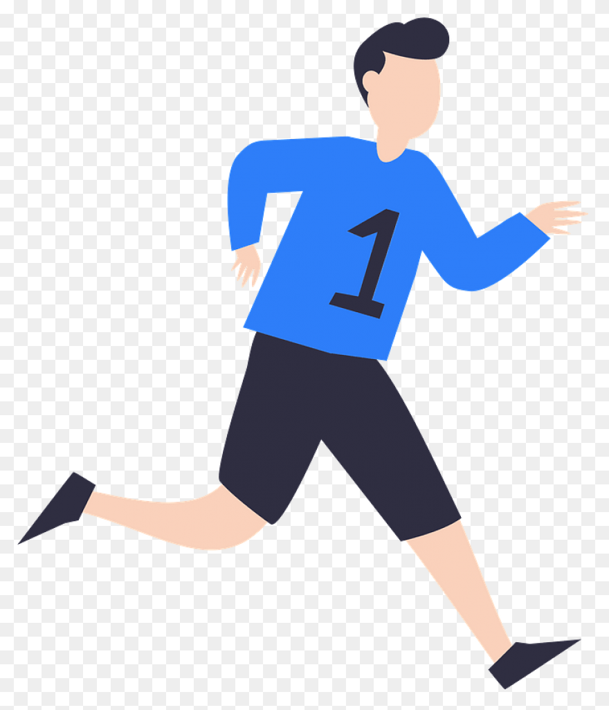 Free Track Runner Silhouette, Downl
