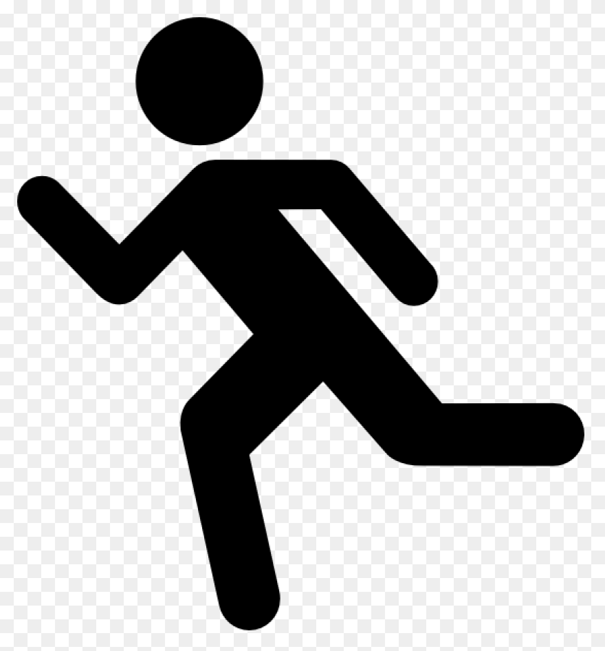 Man Running Jogging - Cartoon Runni