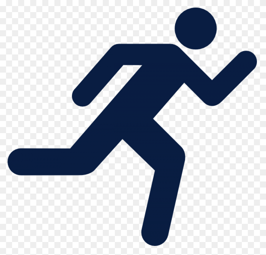 Man Running Jogging - Cartoon Runni