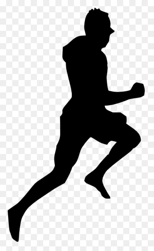 Man Running Jogging - Cartoon Runni