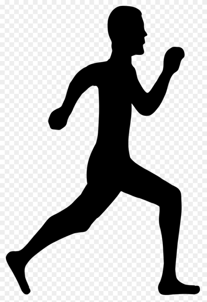 Man Running Jogging - Cartoon Runni