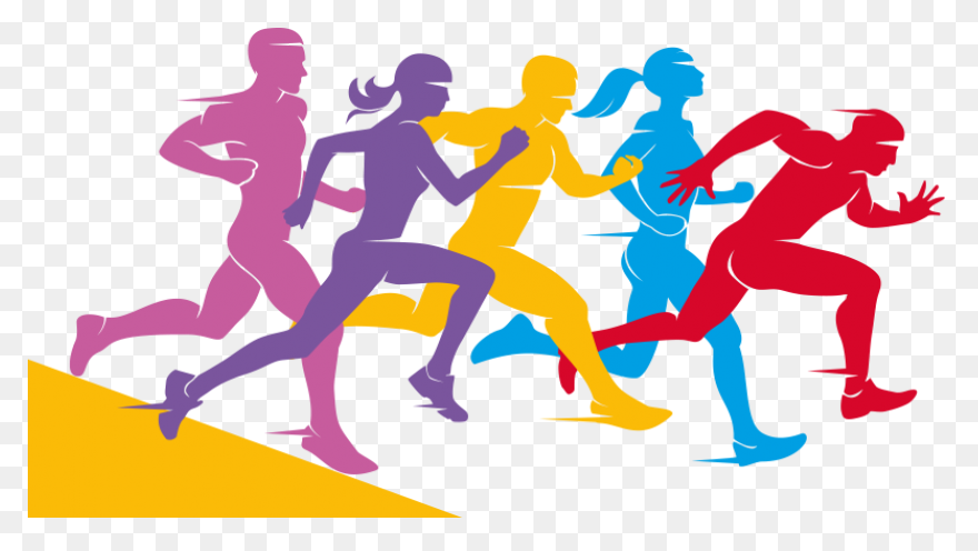 Man Running Jogging - Cartoon Runni