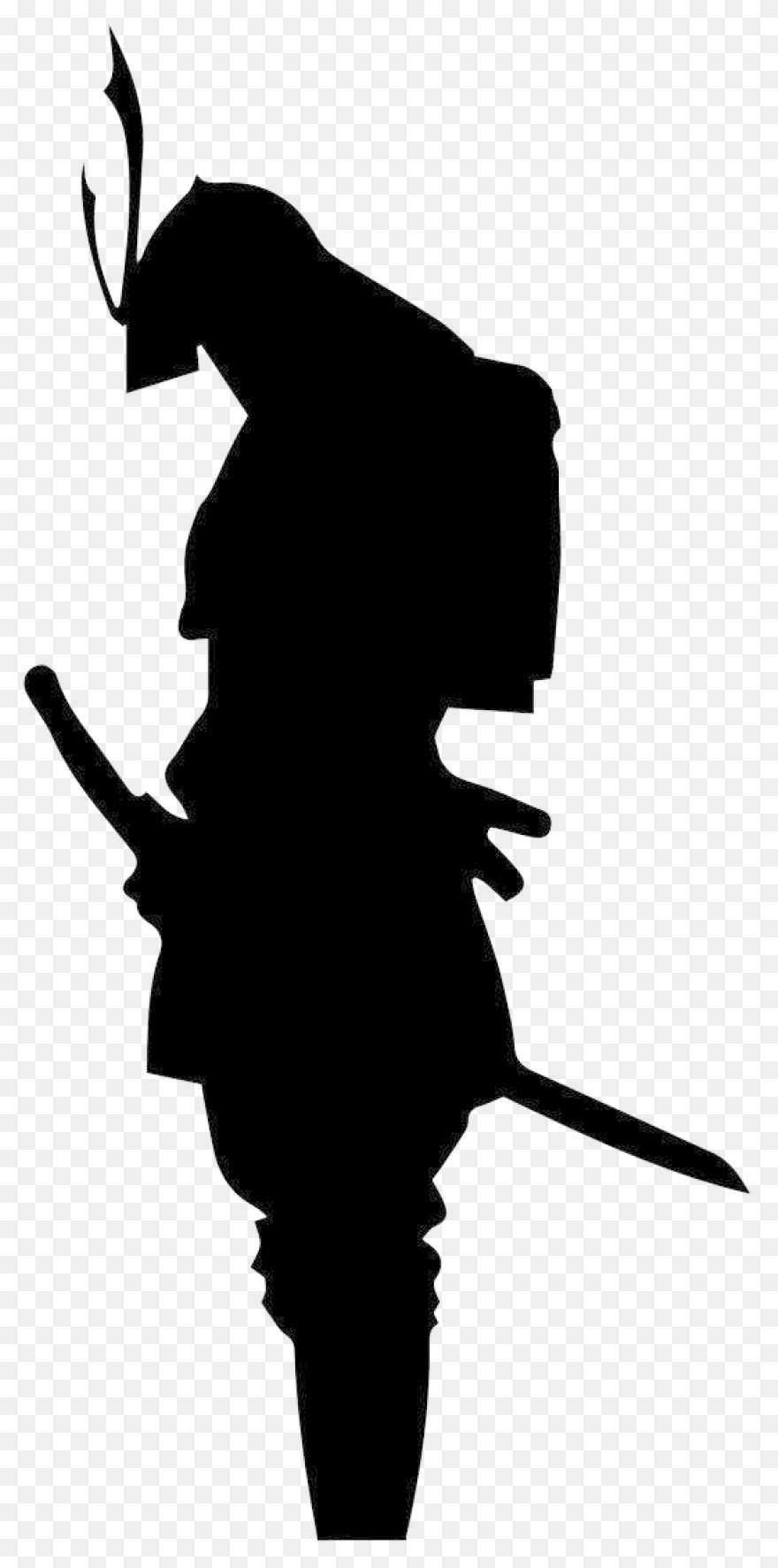 Samurai Warrior Black And White - Samurai