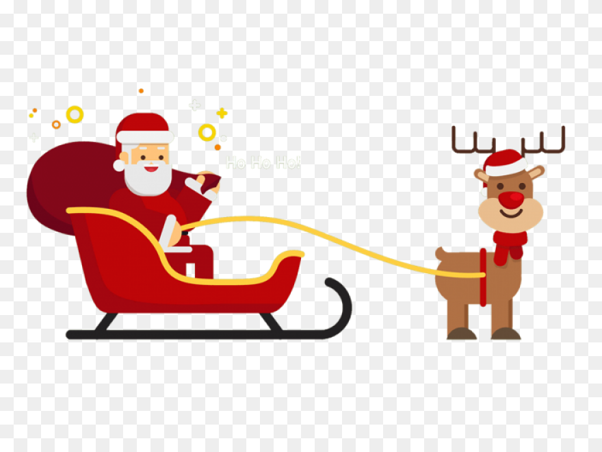 Santa Sleigh Png - Merry Christmas 