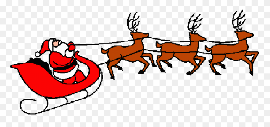 Santa Sleigh Png - Merry Christmas 