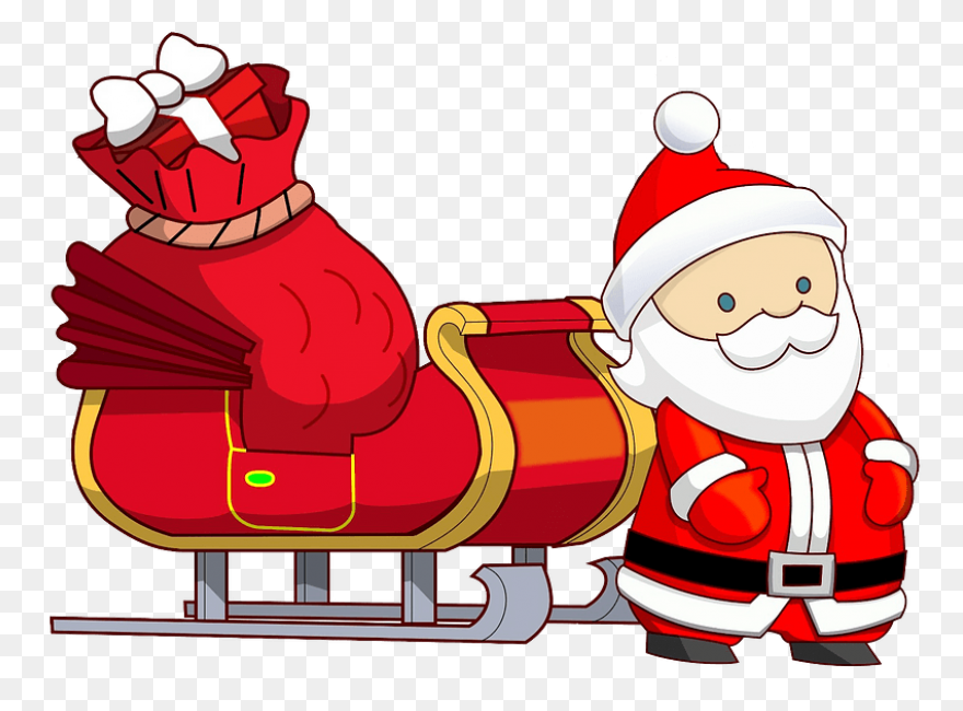 Santa Sleigh Png - Merry Christmas 