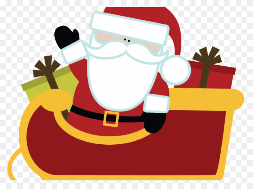 Santa Sleigh Png - Merry Christmas 