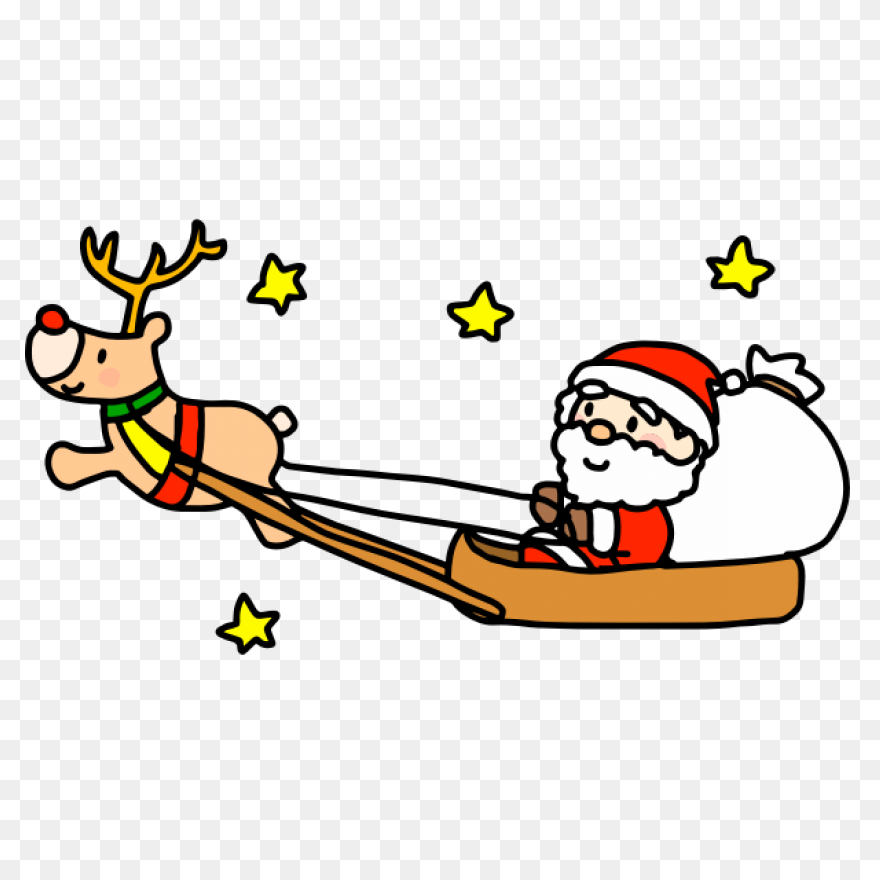 Santa Sleigh Png - Merry Christmas 