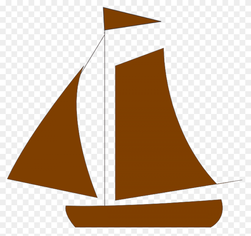 Brown Sail Boat Clipart At - Sail Boat