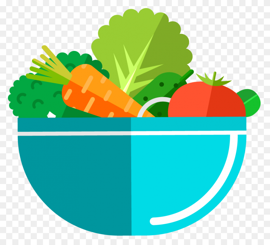 Salad And Water Clipart - Full Size
