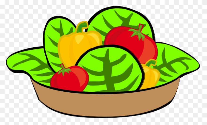 Salad And Water Clipart - Full Size