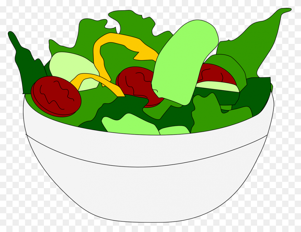 Salad And Water Clipart - Full Size