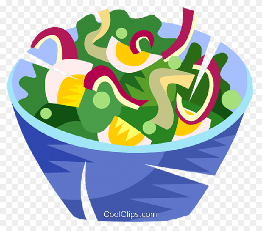 Salad And Water Clipart - Full Size