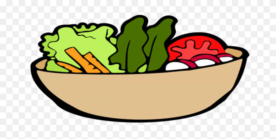 Salad And Water Clipart - Full Size