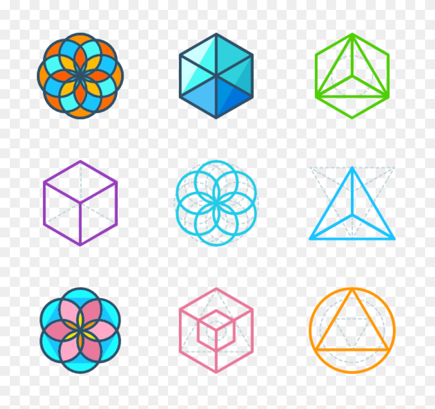 3D Sacred Geometry Transparent Png 