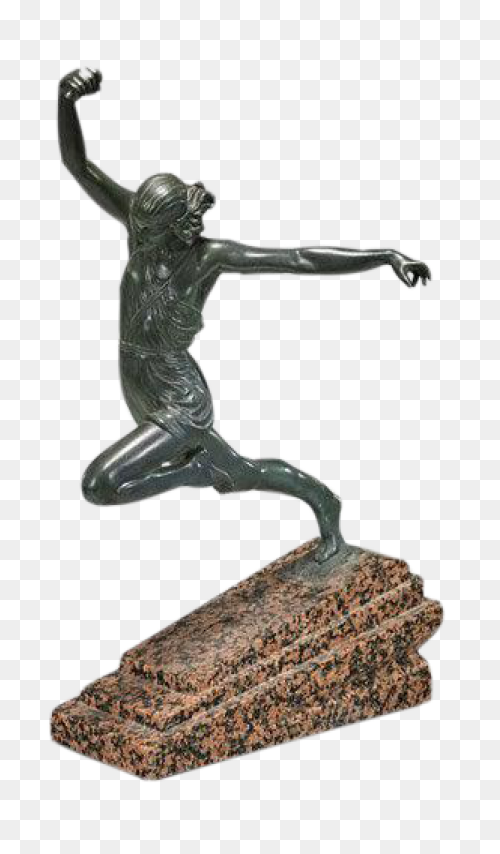 1970S Bronze Sculpture Of A Female 