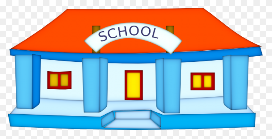 Building School Material Cartoon Sc