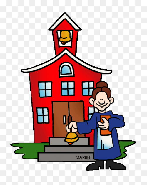Building School Material Cartoon Sc