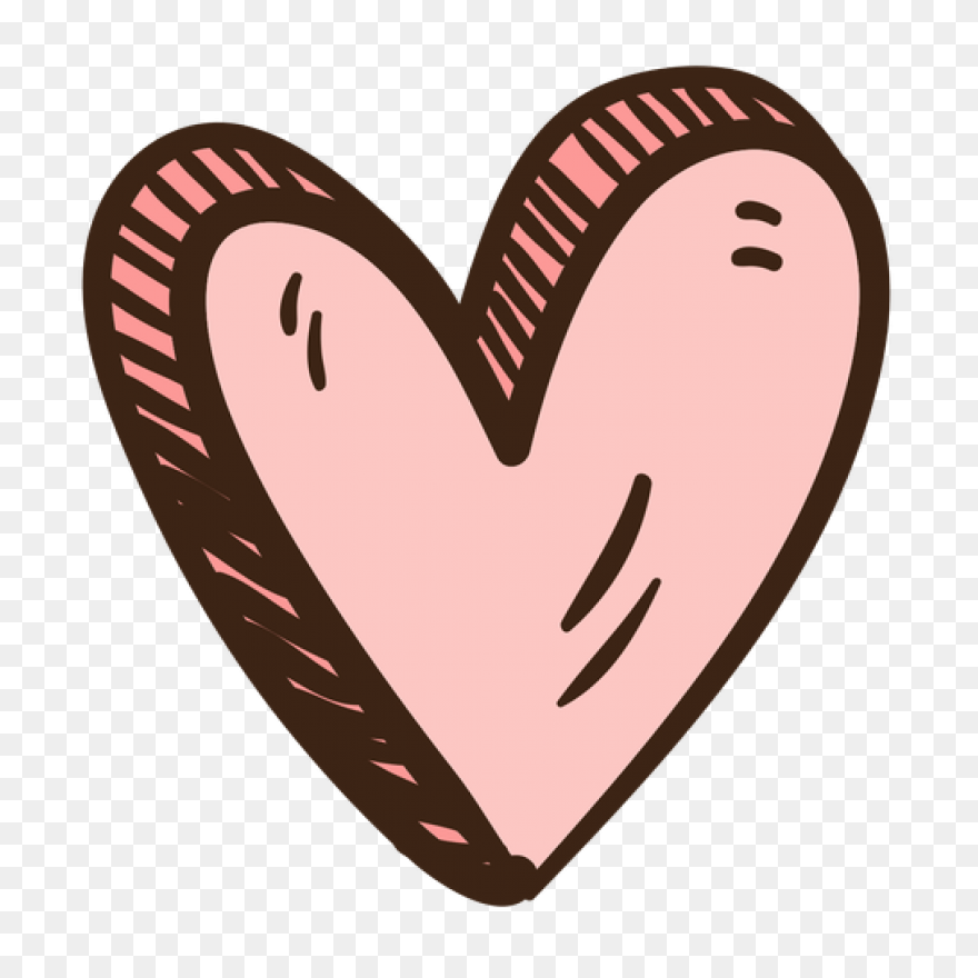 Hand Drawn Heart Clipart - Full Siz