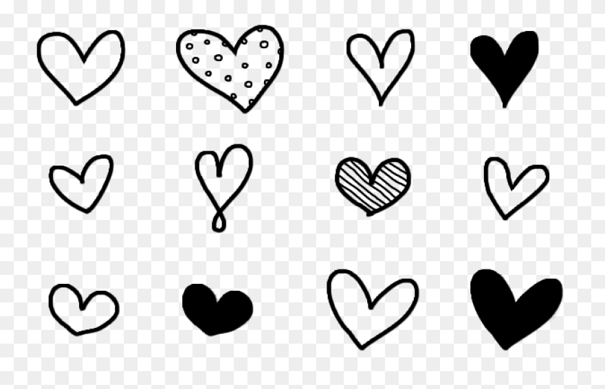 Hand Drawn Heart Clipart - Full Siz