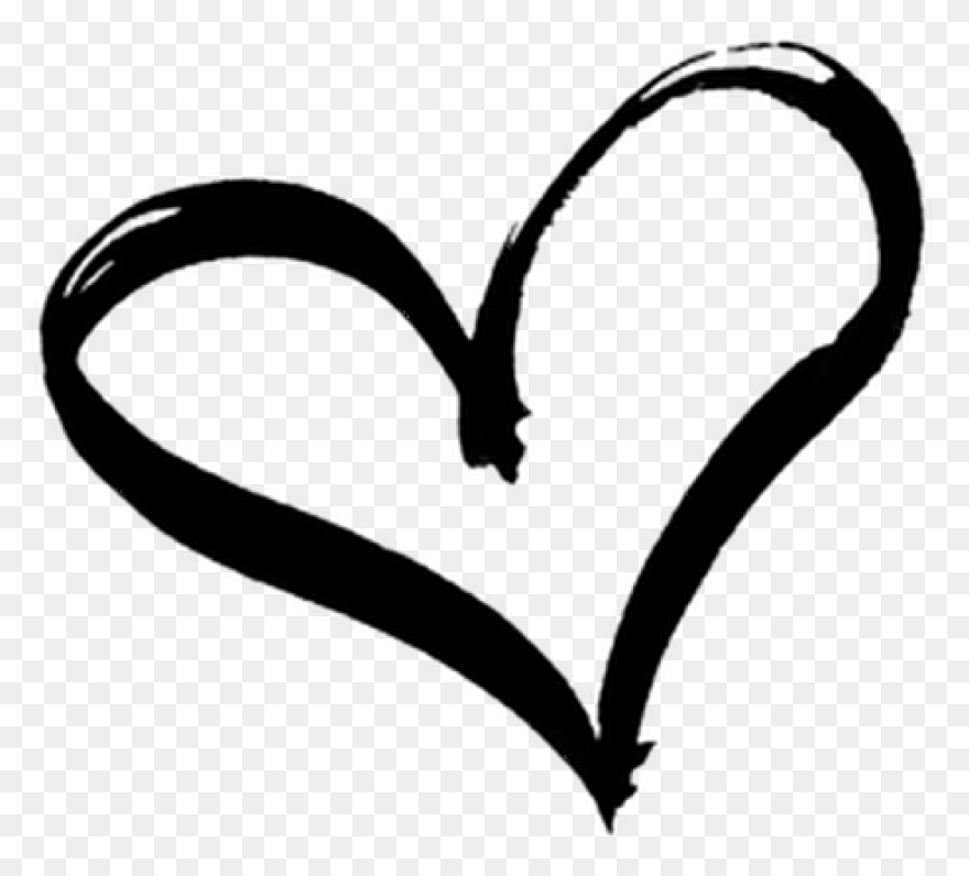 Hand Drawn Heart Clipart - Full Siz