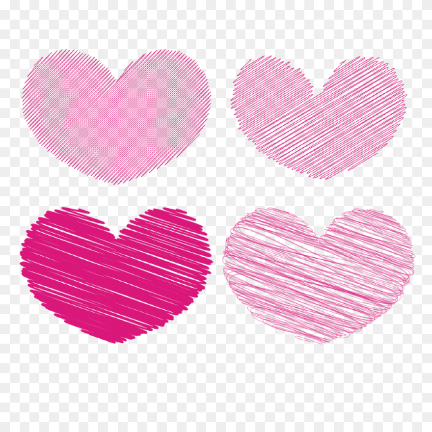 Hand Drawn Heart Clipart - Full Siz