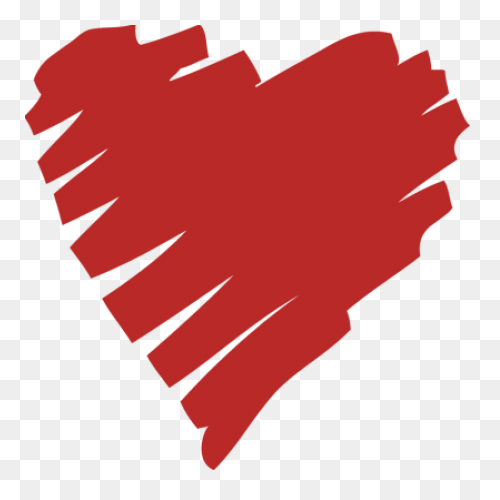Hand Drawn Heart Clipart - Full Siz