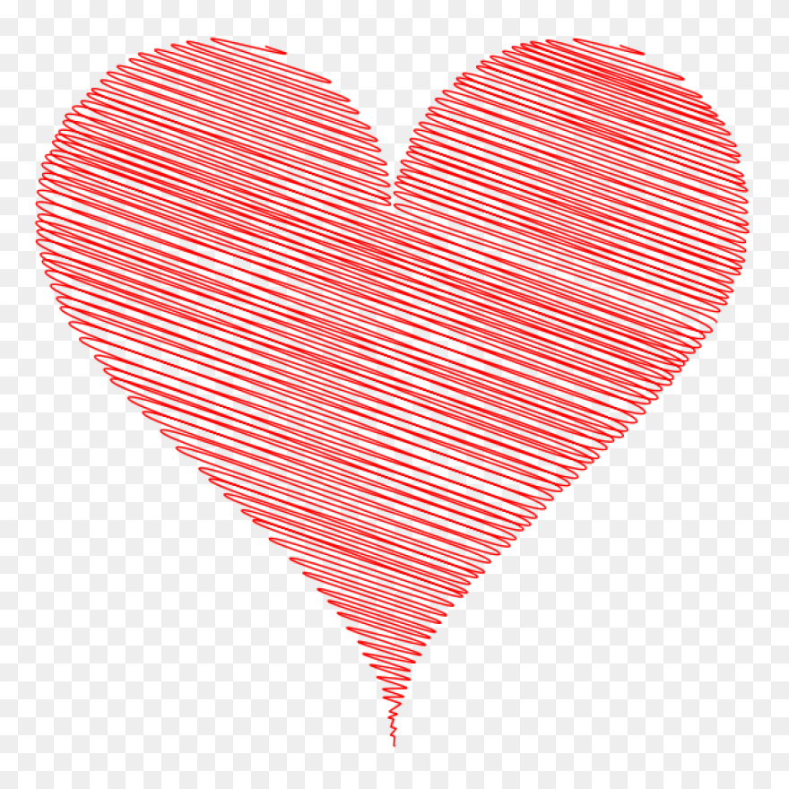 Hand Drawn Heart Clipart - Full Siz