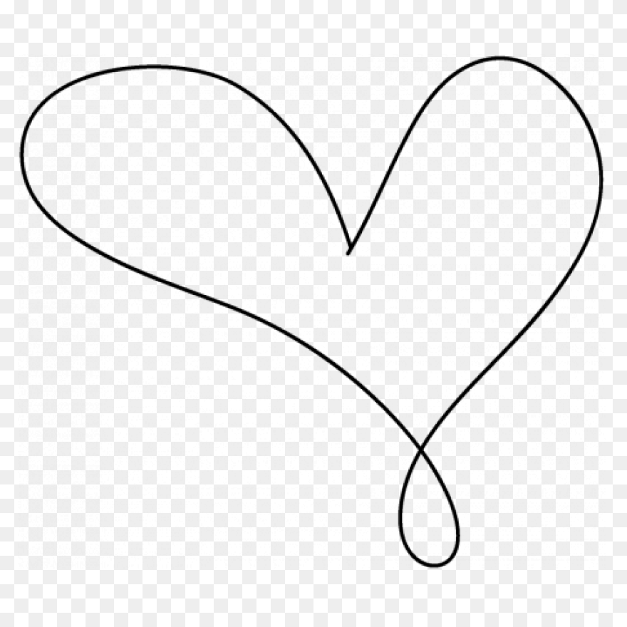 Hand Drawn Heart Clipart - Full Siz