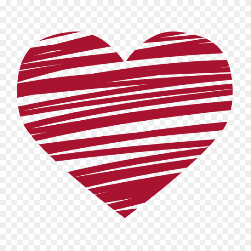 Hand Drawn Heart Clipart - Full Siz