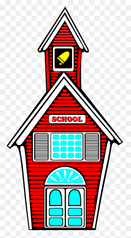 Classical School Building Icon Tran