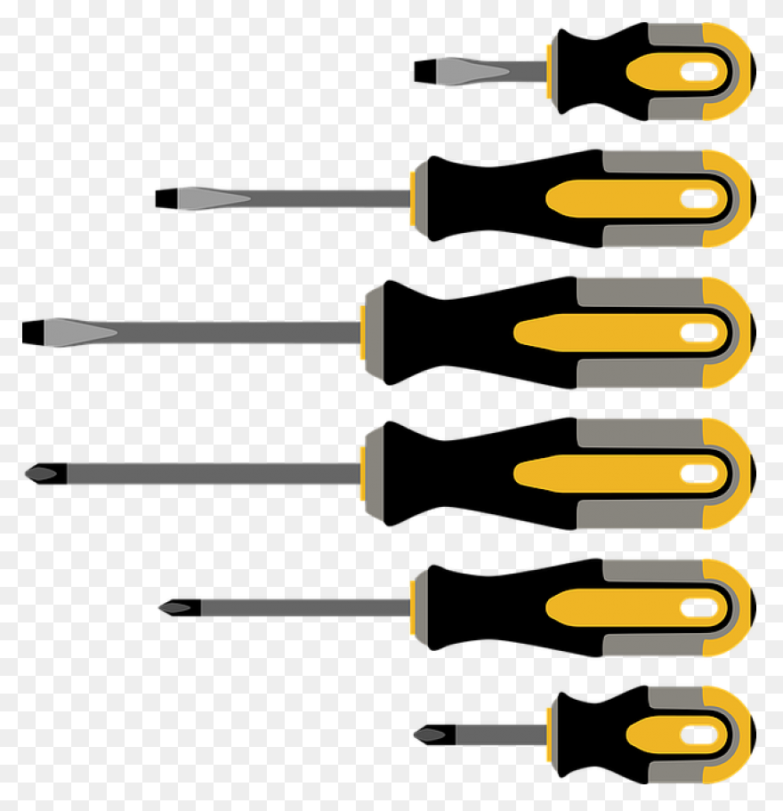 Hexagon Screwdriver With Angled Han
