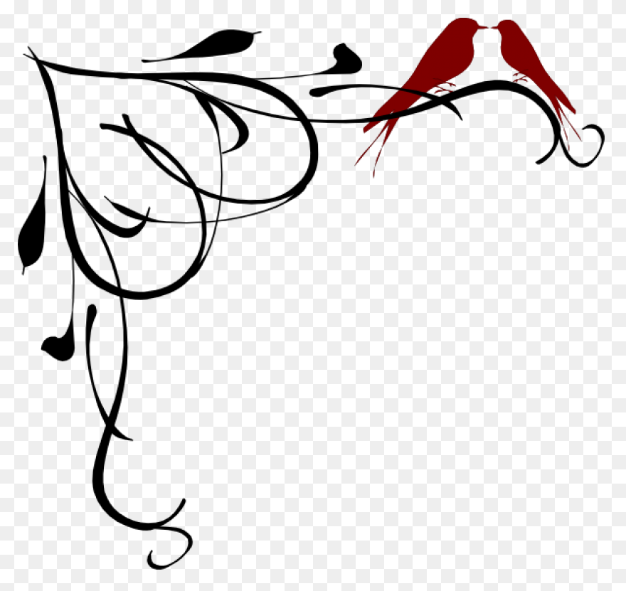 Victorian Scroll Border Clipart - C