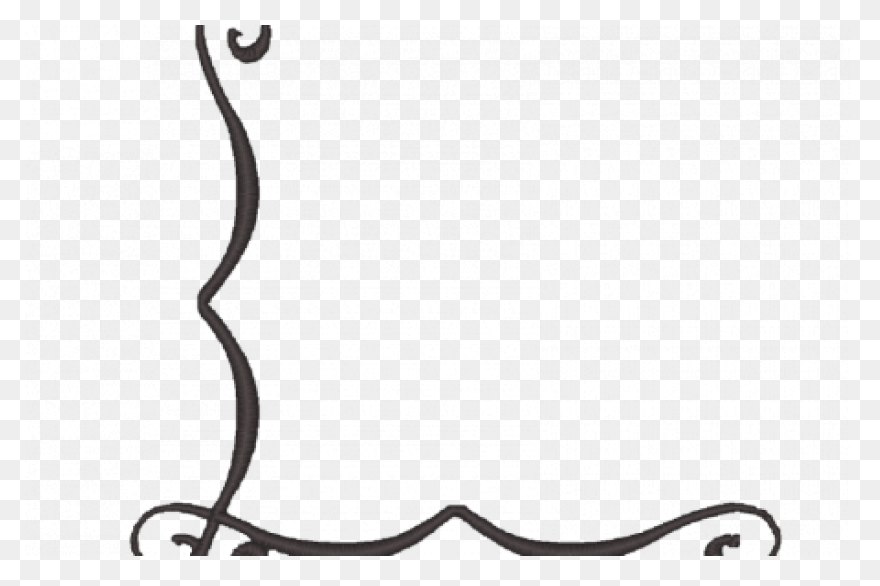 Victorian Scroll Border Clipart - C