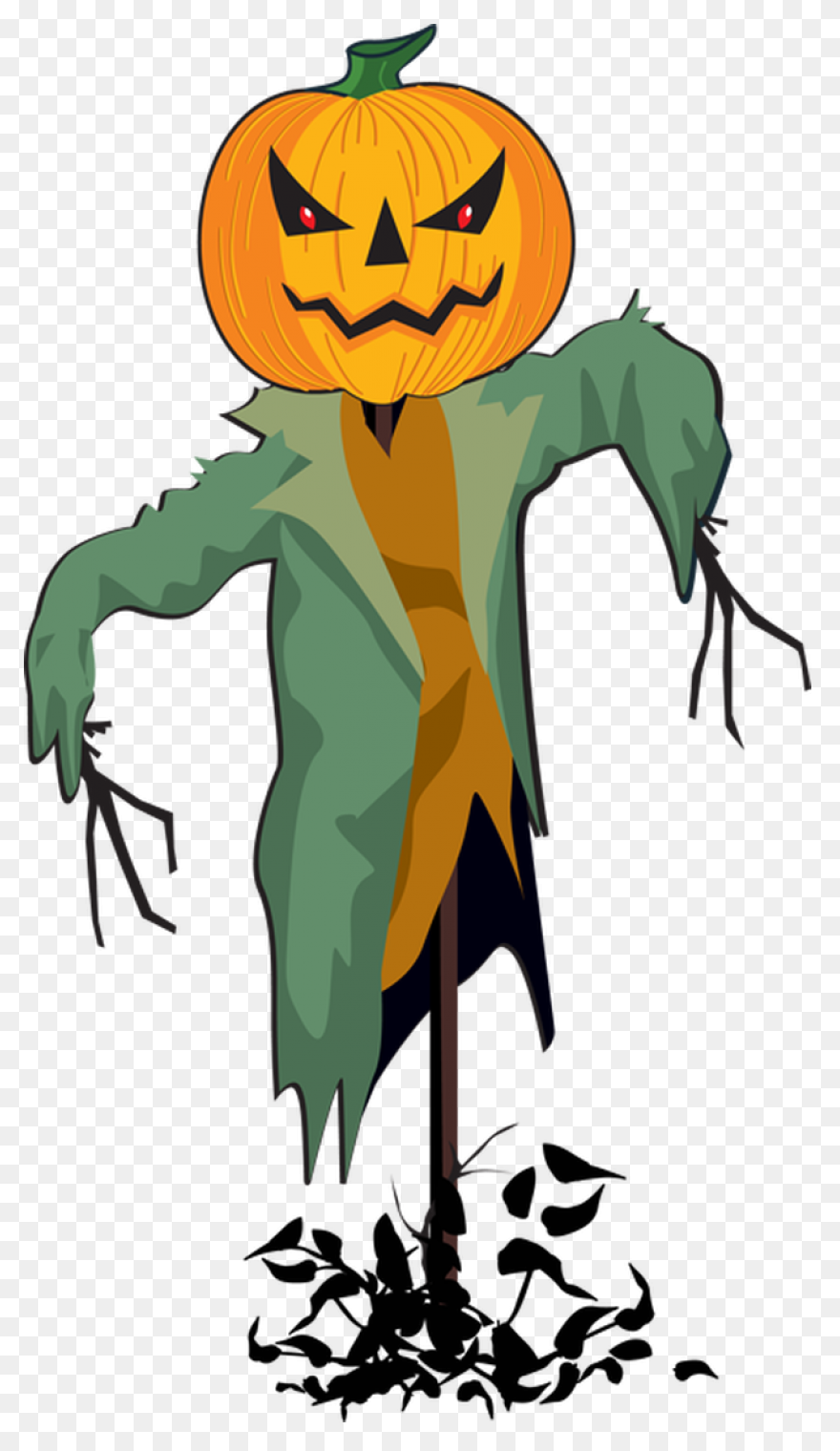 Cartoon Colorful Scarecrow Clipart Free - Scarecrow