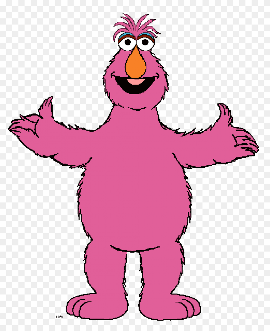 Sesame Street Characters Head Clipa